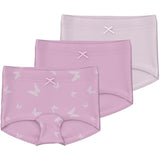 Name It Pink Lavender Tights 3-pack Pink Butterfly Noos