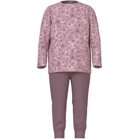 Name It Mauve Shadows Pajamas Mauve Flower Noos