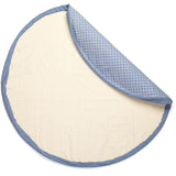 Play&Go Organic Grid Blue 2-in-1 Playmat