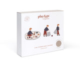 Play&Go Organic Grid Mustard 2-in-1 Playmat