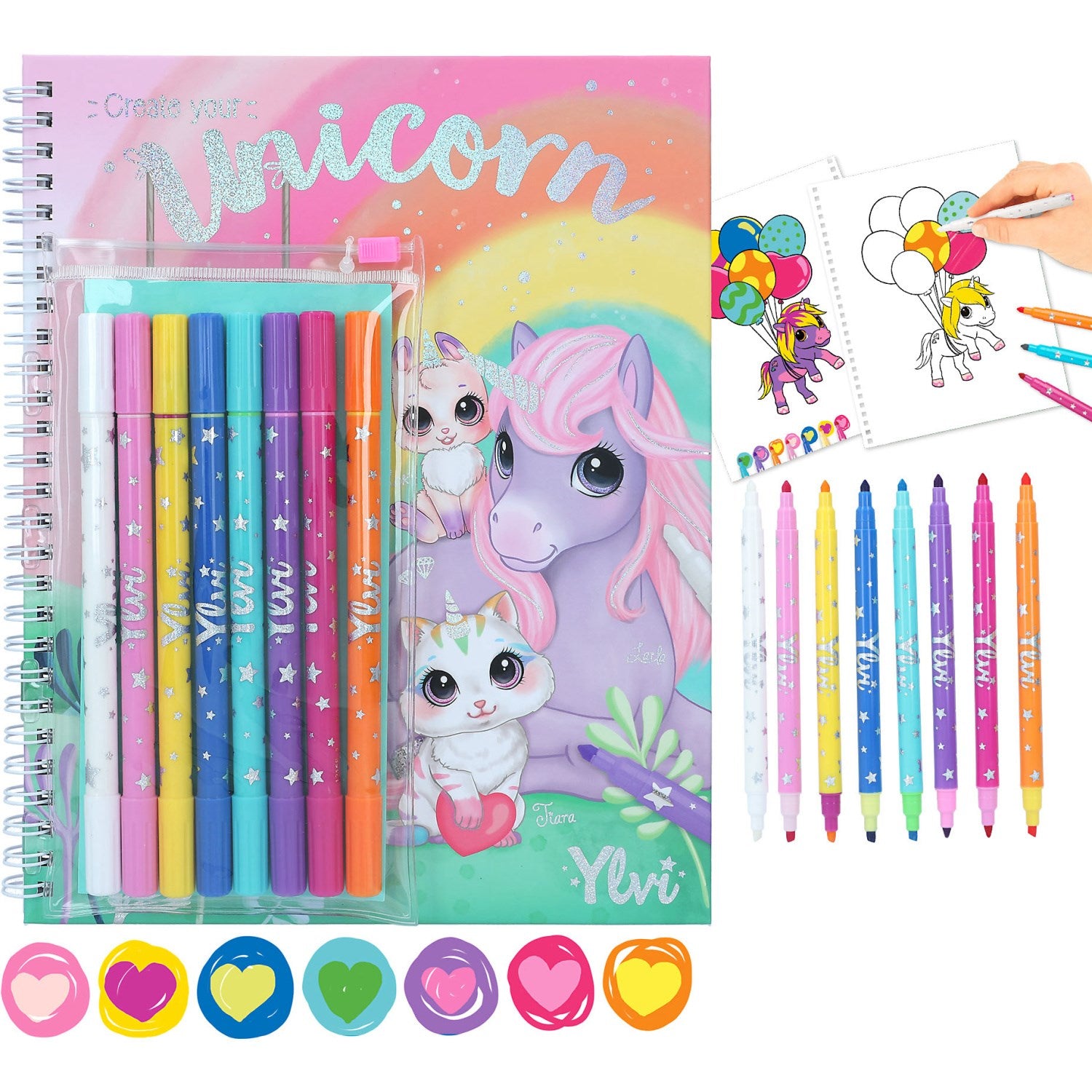 Ylvi coloring book w/markers