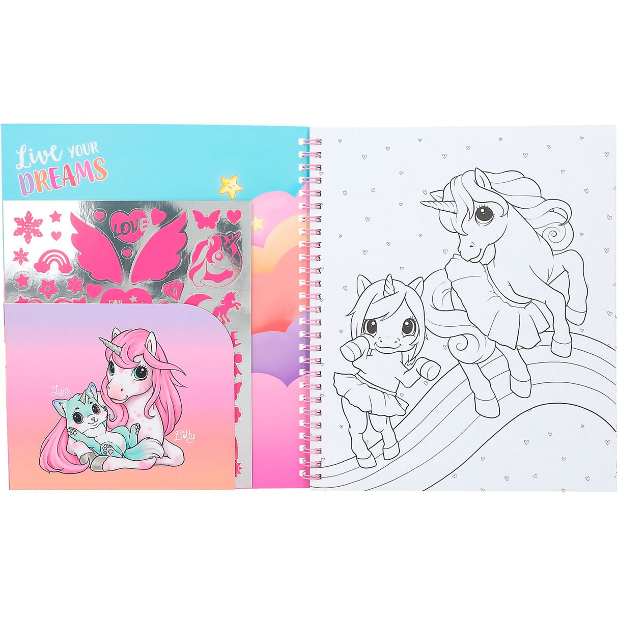 Ylvi coloring book w/sequins 2