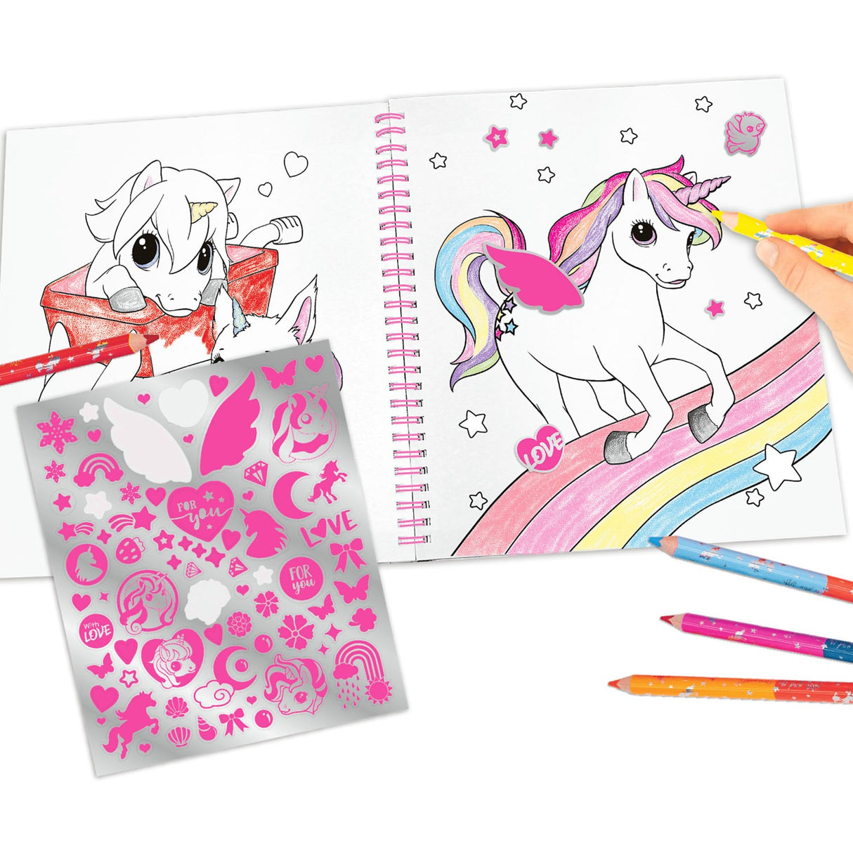 Ylvi coloring book w/sequins 5