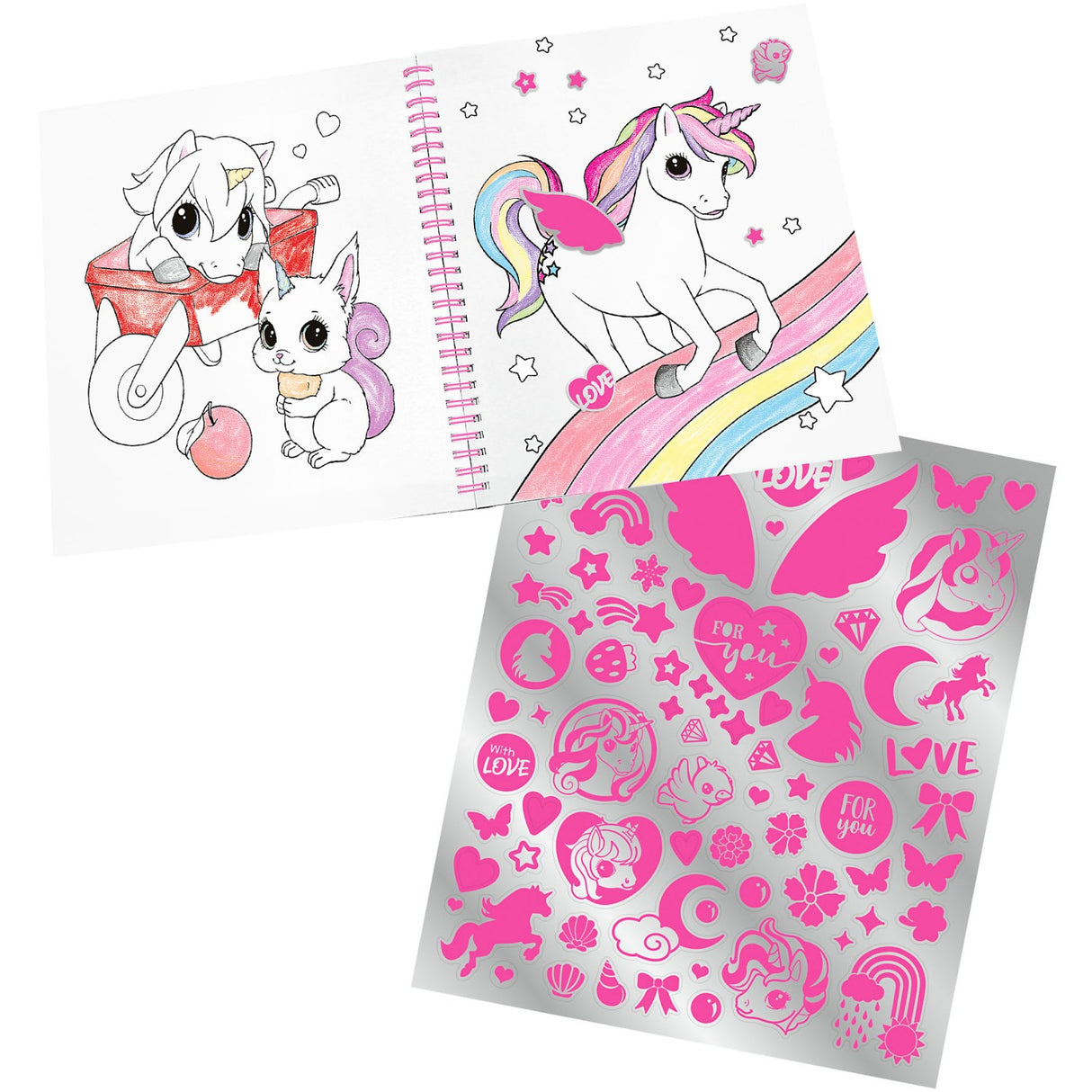 Ylvi coloring book w/sequins 6