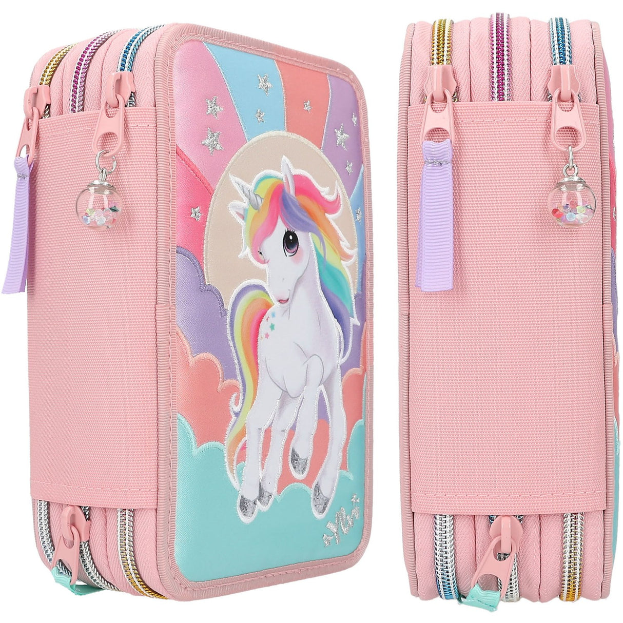 Ylvi Triple Pencil Case Rainbow 7