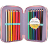 Ylvi Triple Pencil Case Rainbow 4