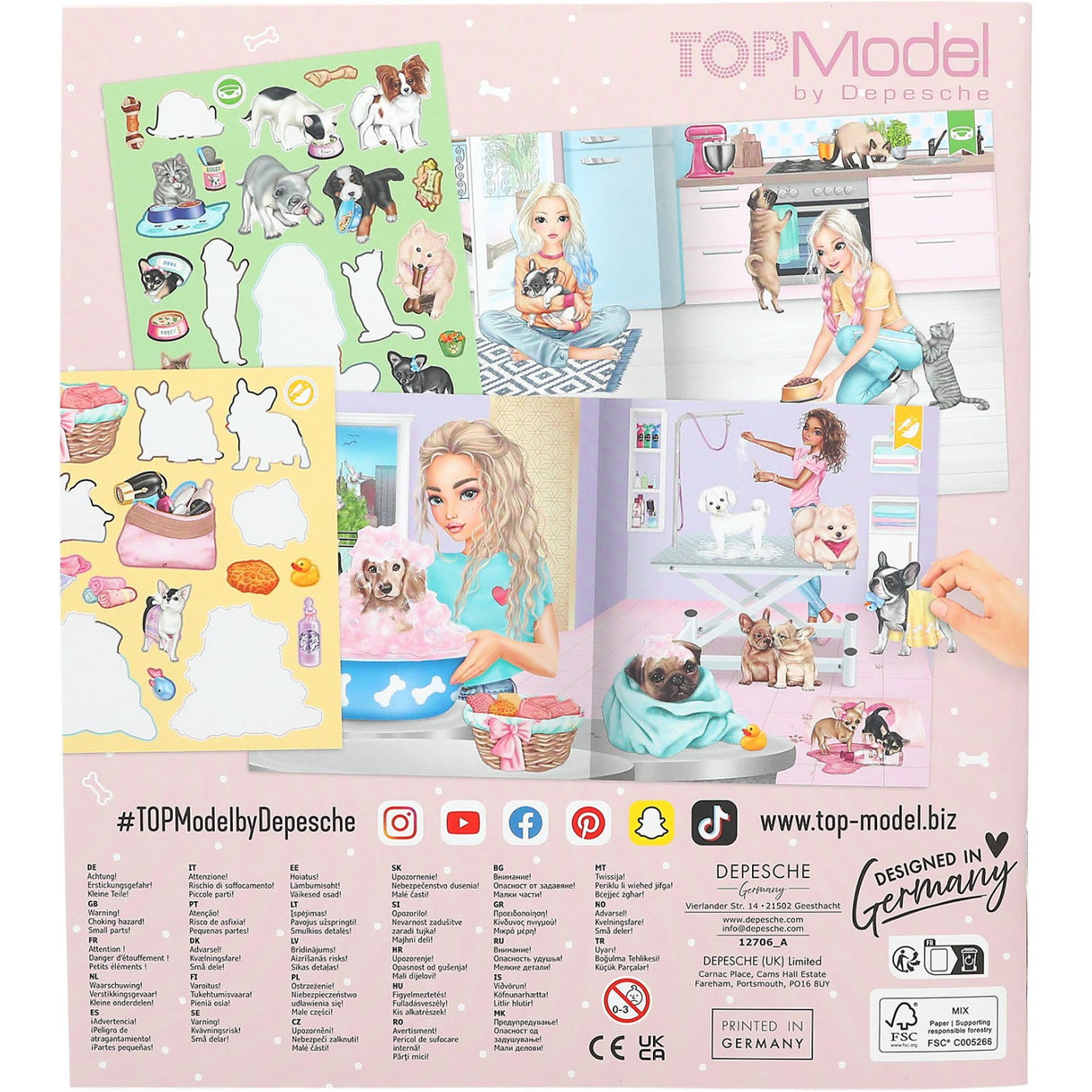 TOPModel Stickerworld Kitty And Doggy 6