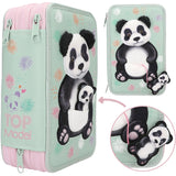 TOPModel Triple Pencil Case w/Panda Wild 7