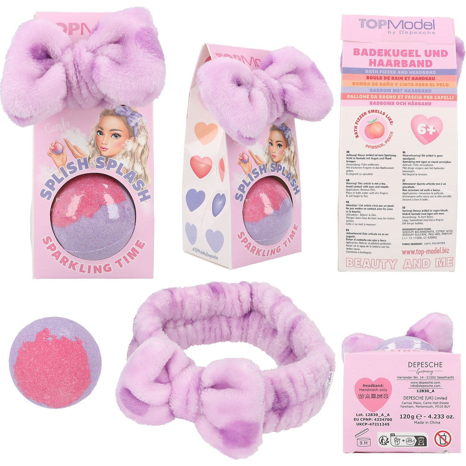 TOPModel Bath Bomb & Hairband Pink Beauty And Me