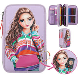 TOPModel Triple Pencil Case w/Magnetic Smartphone Joy