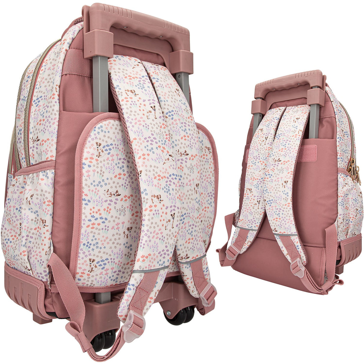 TOPModel School Backpack w/Trolley Velo Fleur 6