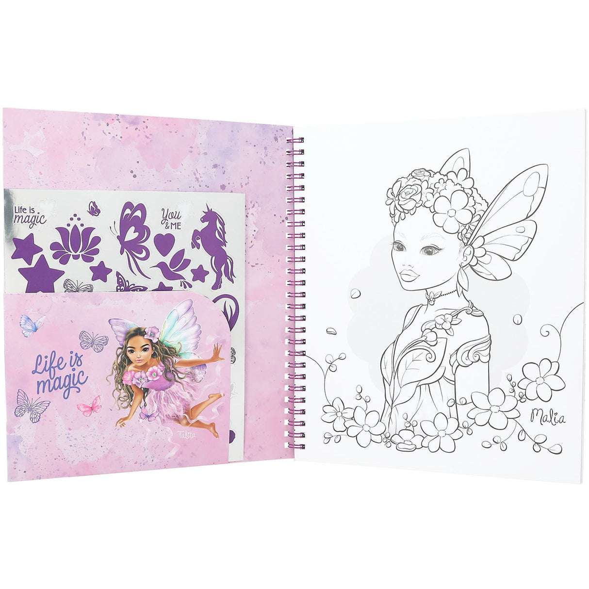 TOPModel coloring book w/Sequins Fairy Love 2