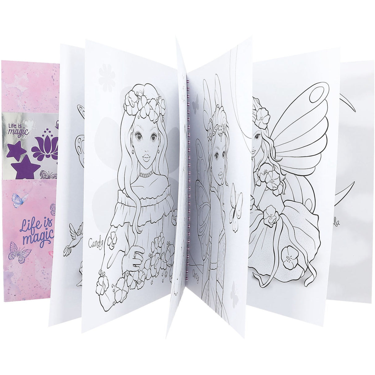 TOPModel coloring book w/Sequins Fairy Love 4