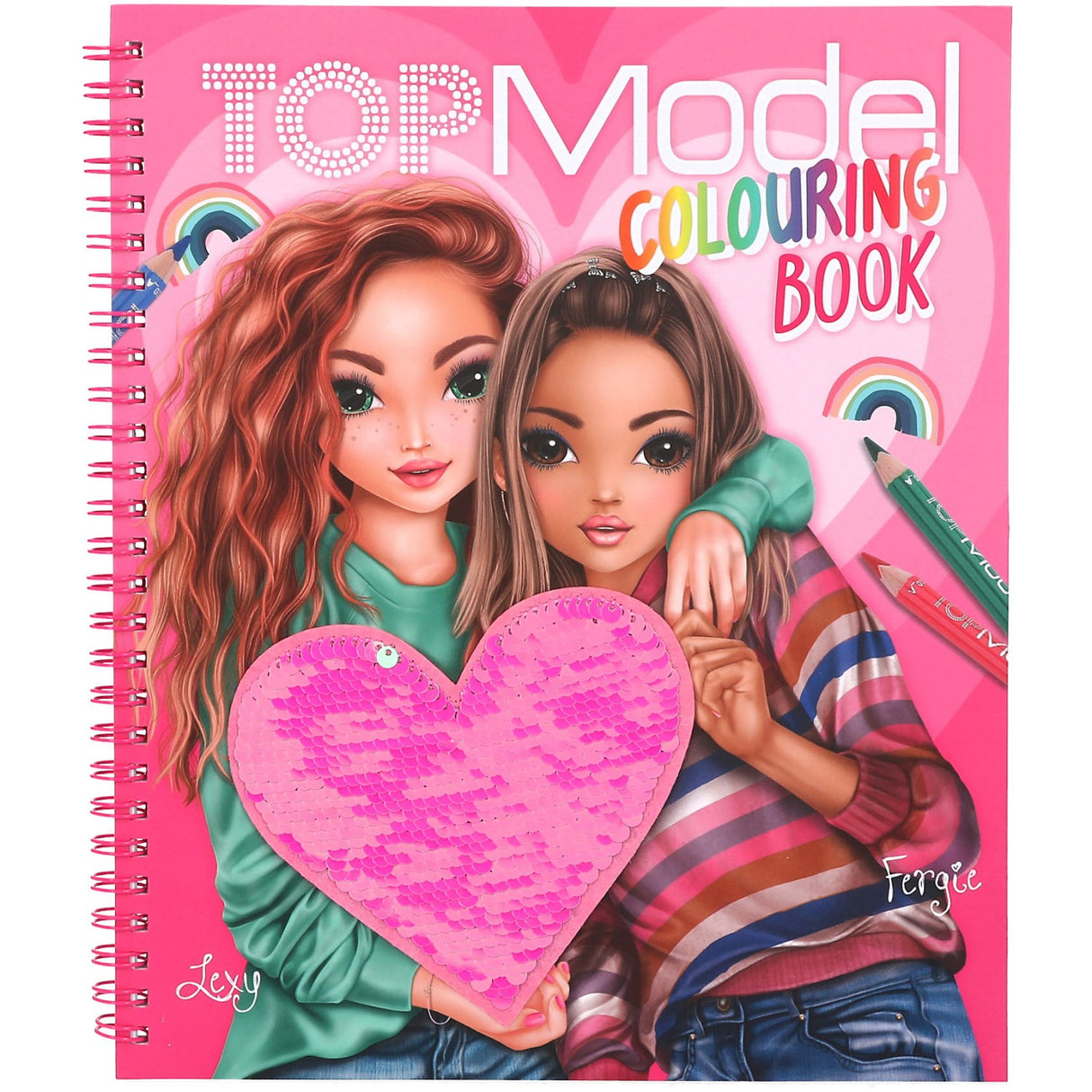 TOPModel Coloring Book w/Sequins 6