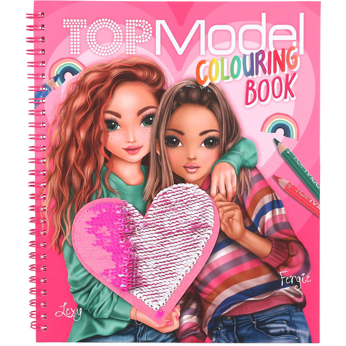 TOPModel Coloring Book w/Sequins 5