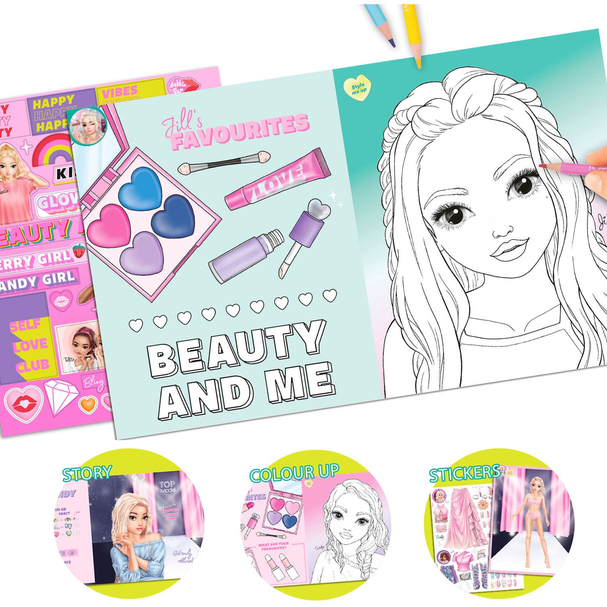 TOPModel Coloring Book Beauty Fun 3