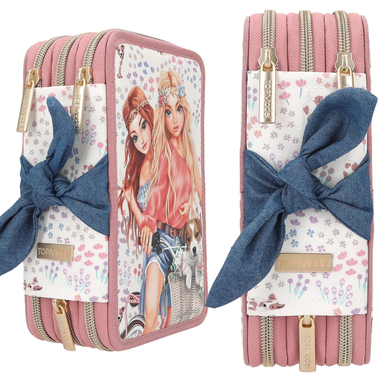 TOPModel Triple Pencil Case Velo Fleur 5