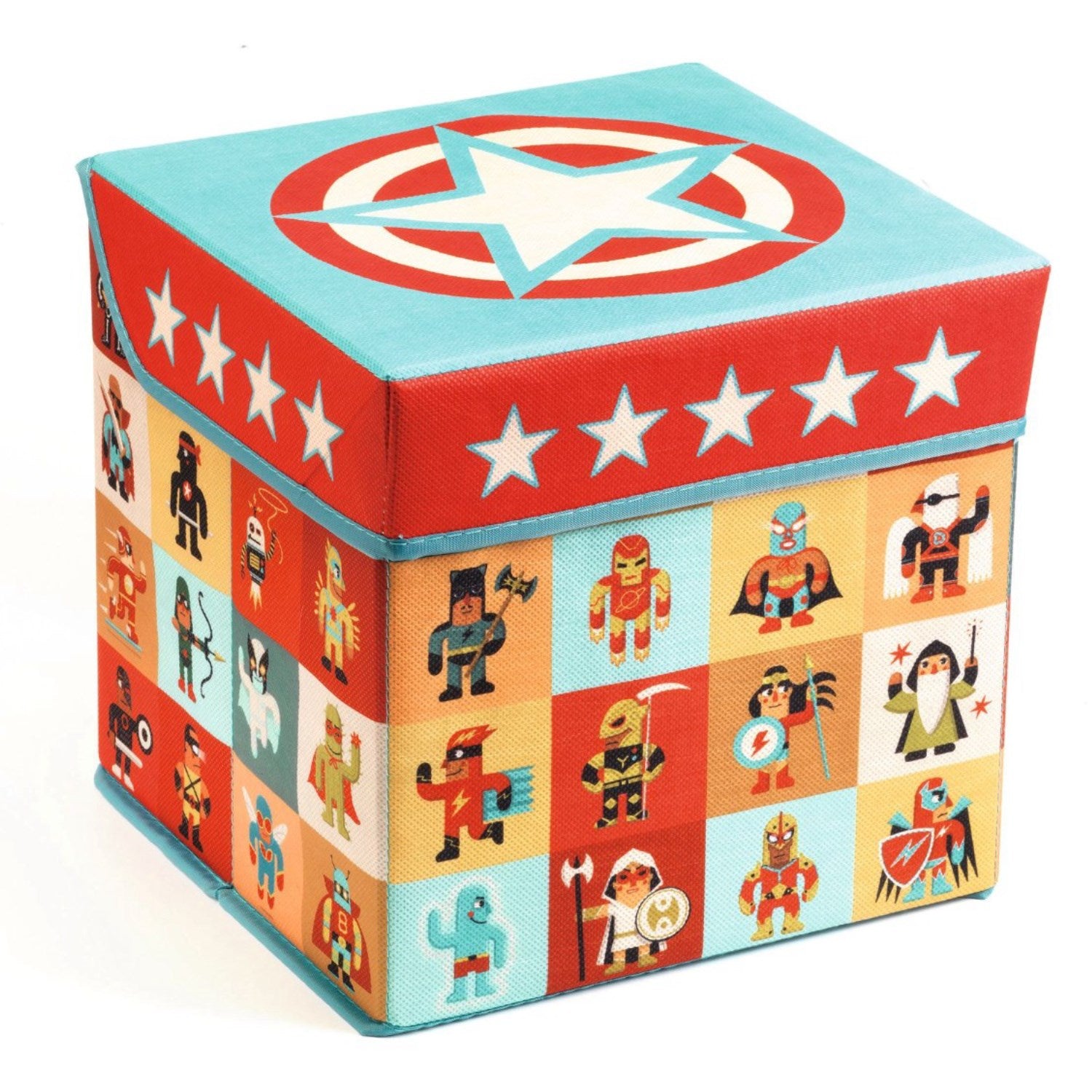 Djeco Storage Box Superheroes
