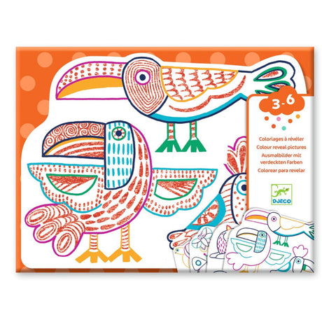 Djeco Magic Coloring Wild Families