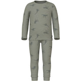 Name It Agave Green Pajamas Agave Green Dino Rib Noos