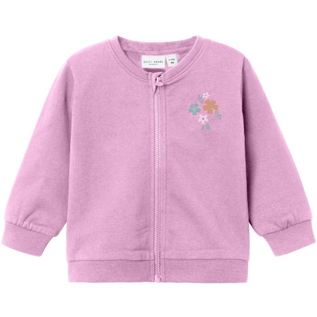 Name It Pastel Lavender Vrillie Sweat Cardigan