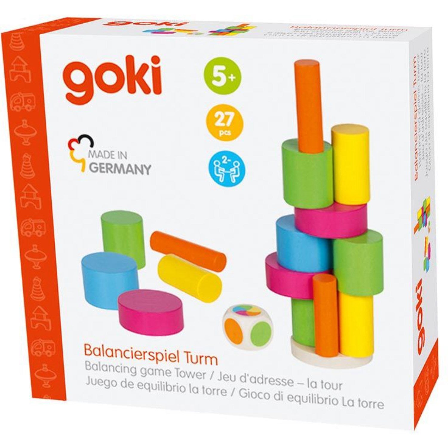 Goki multicolor Balancing Game Tower 2