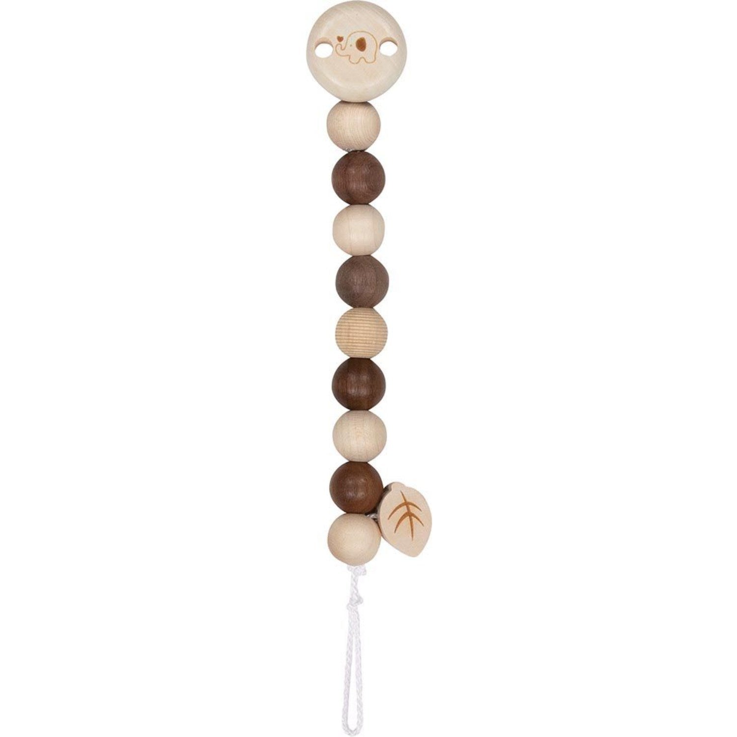 Goki brown Soother Chain Elephant