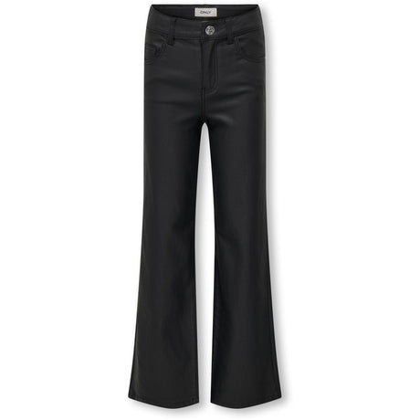 kids ONLY Black Juicy-Nya Wide Coated Pants