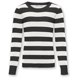 kids ONLY Black Cloud Dancer Karol O-Neck Knit Blouse