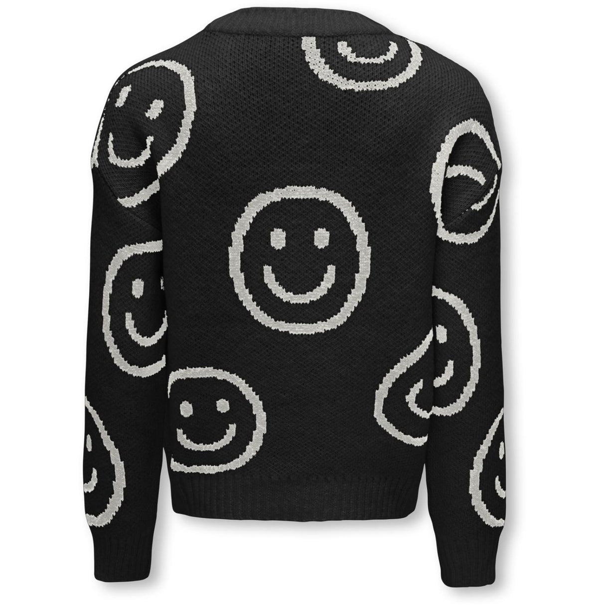 kids ONLY Black Cloud Dancer Happy Smiley Happie Pullover Knit Blouse 2