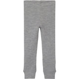 Lil'Atelier Grey Melange Fable Wool Leggings