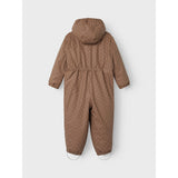 Lil'Atelier Beaver Fur Aop Ladry10 Rub Pad Snowsuit AOP