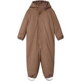 Lil'Atelier Beaver Fur Aop Ladry10 Rub Pad Snowsuit AOP