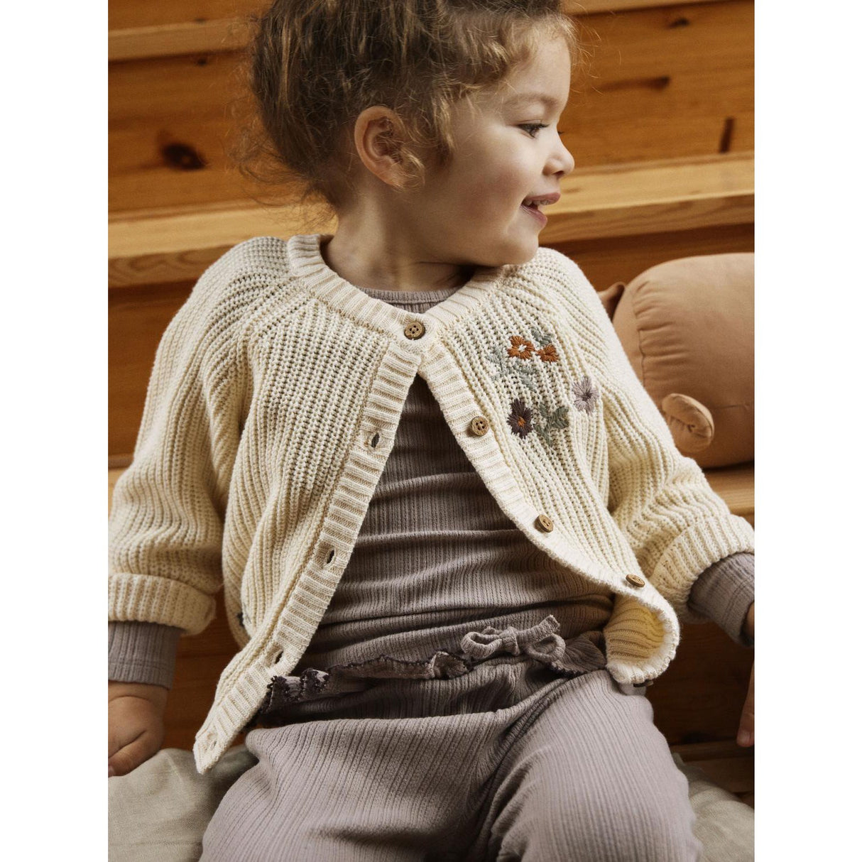 Lil'Atelier Birch Emlen Knit Cardigan