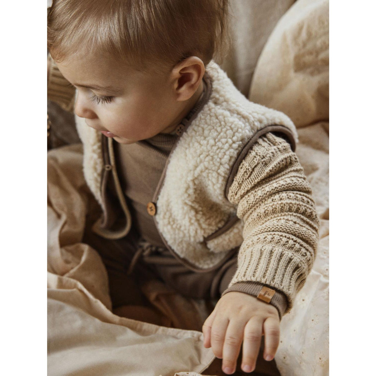 Lil'Atelier Birch Jono Sherpa Vest