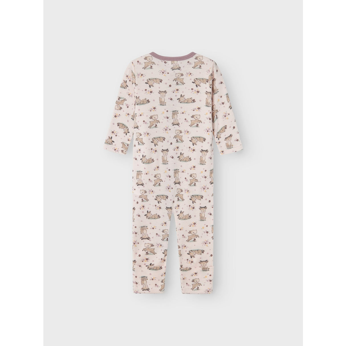 Name It Lilac Ash AOP Willit Wool Onesie