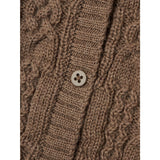 Name It Walnut Wrilla Wool Knit Cardigan