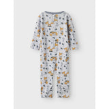 Name It Gray Dawn AOP Willit Wool Onesie