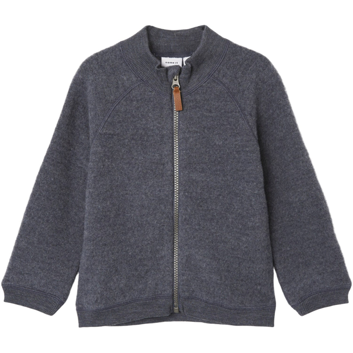 Name It Ombre Blue Wmino Wool Brushed Cardigan