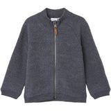 Name It Ombre Blue Wmino Wool Brushed Cardigan