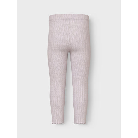 Name It Lilac Ash Wossa Wool/Silk Rib Legging 2