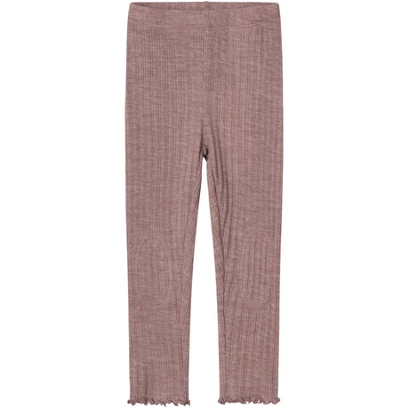 Name It Purple Dove Wossa Wool/Silk Rib Legging