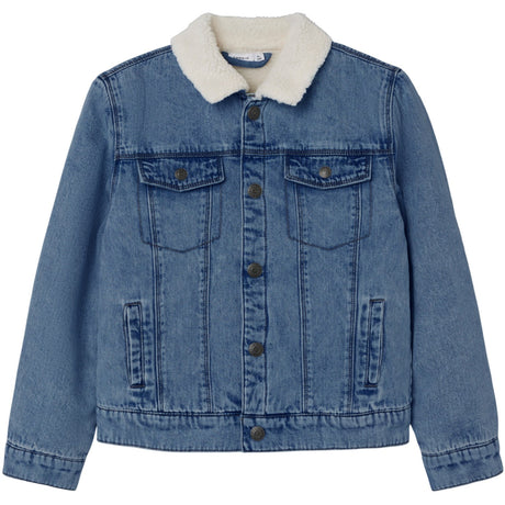 Name It Medium Blue Denim Jack Teddy Denim Jacket