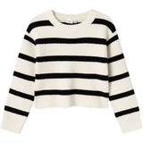 Name It Jet Stream W. Black Stripes Nilla Short Knit Blouse