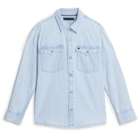 Tommy Hilfiger Denim Mid Wash Denim Shirt