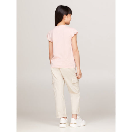 Tommy Hilfiger Soft Rose Essential Ruffle Sleeve Tee Ss 2