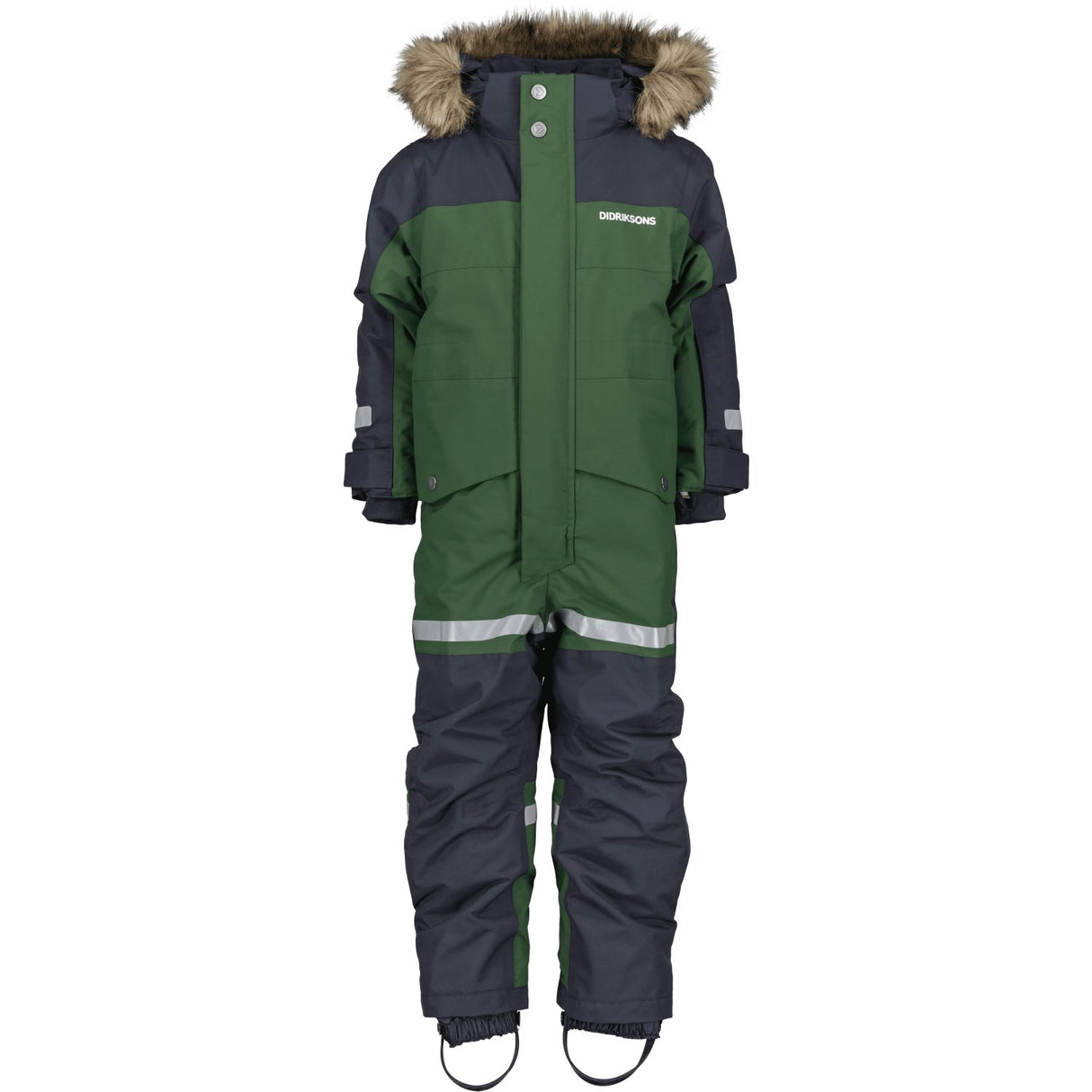 Didriksons Pine Green Bjärven Kids Coverall 12