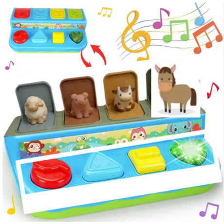 Happy Baby Pop Up Farm Animals