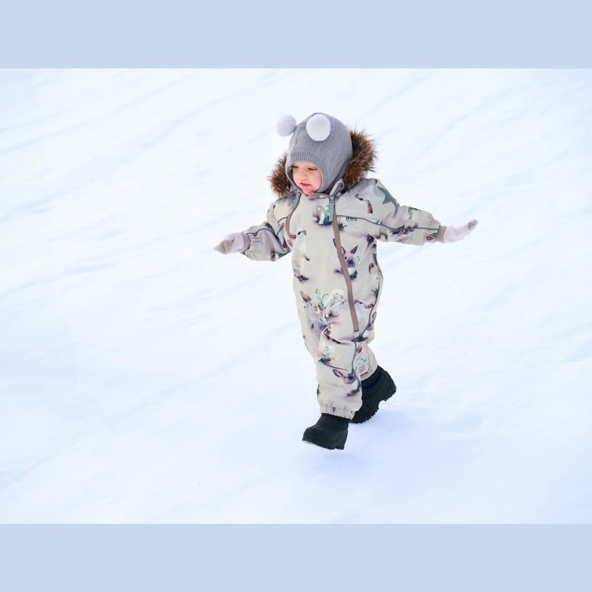 Molo Winter Rabbits Pyxis Fur Snowsuit 11