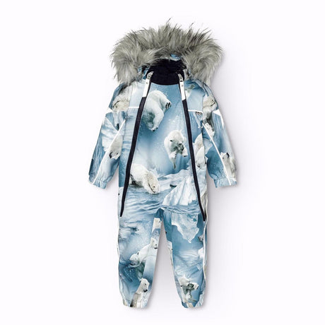 Molo Polar Bear Joy Pyxis Fur Snowsuit